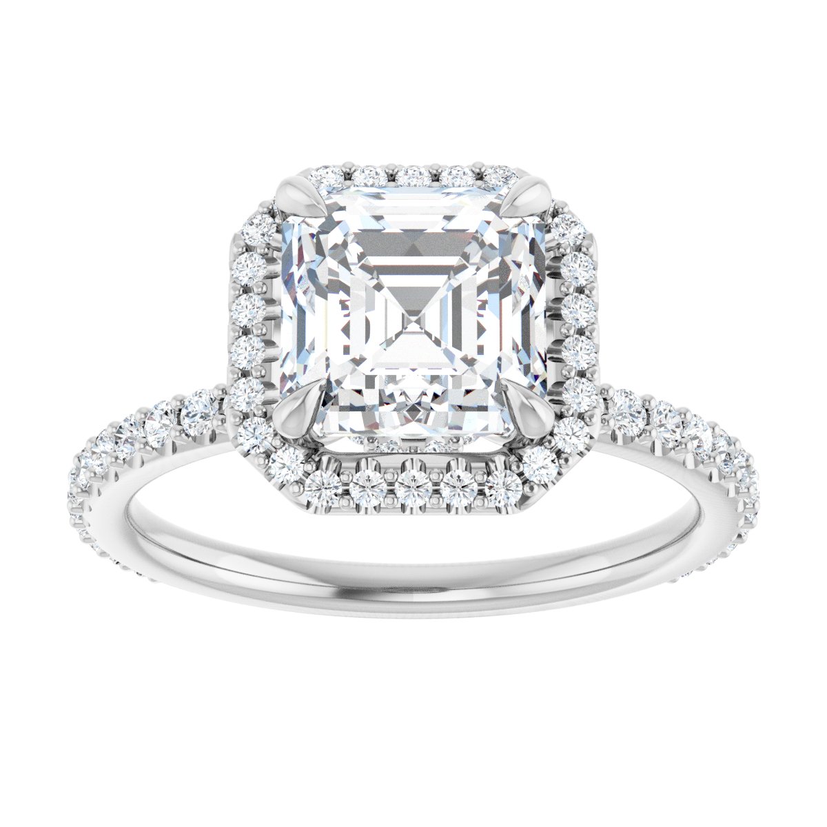 Halo-Style Engagement Ring 123310