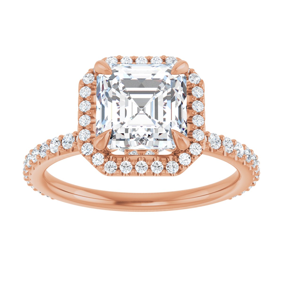 Halo-Style Engagement Ring 123310