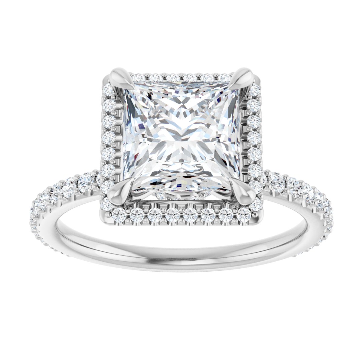 Halo-Style Engagement Ring 123310