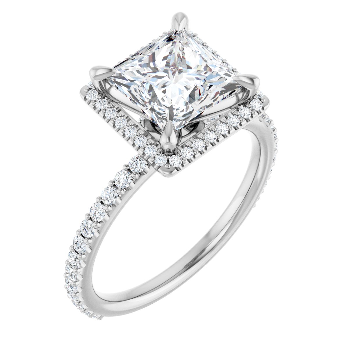 Halo-Style Engagement Ring 123310