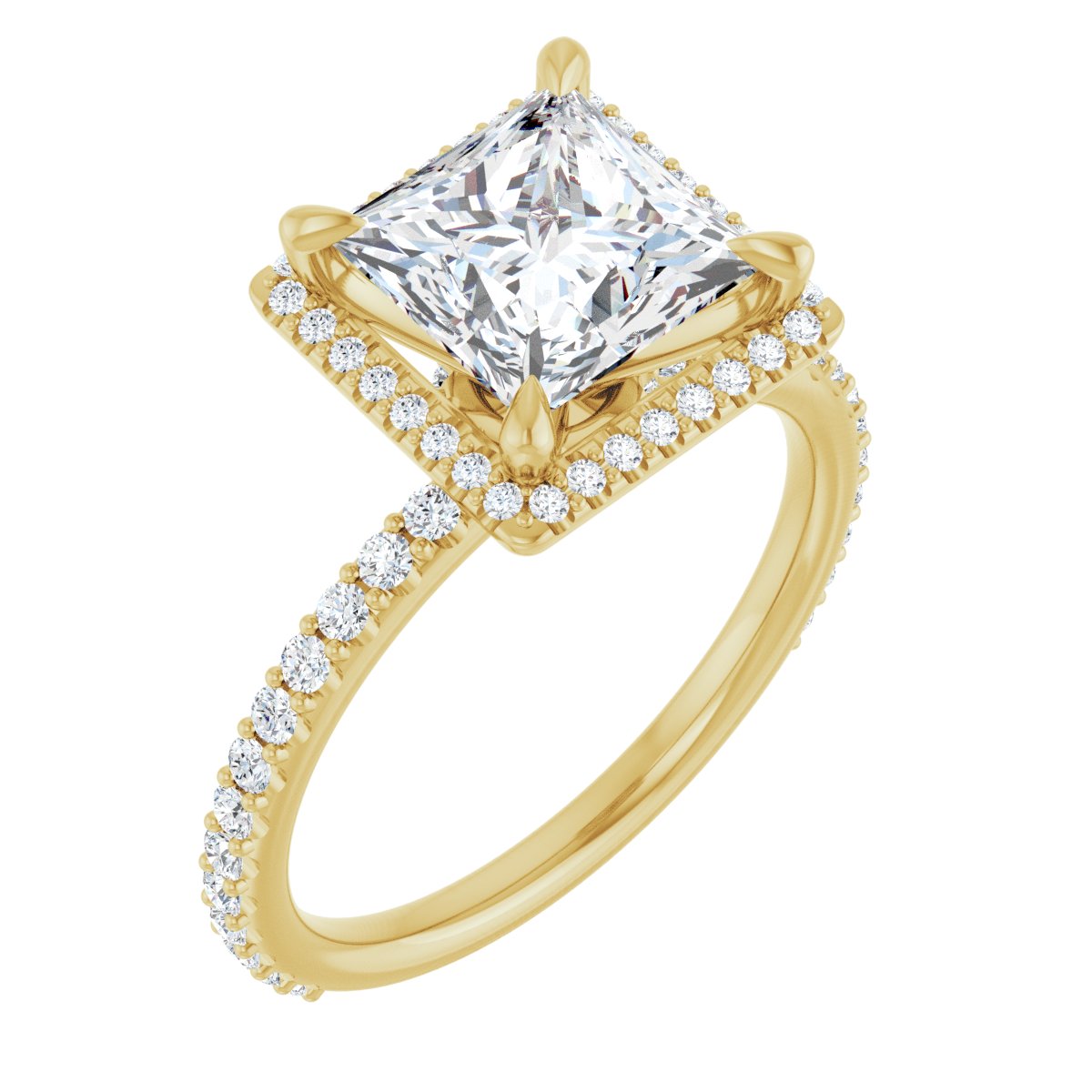 Halo-Style Engagement Ring 123310