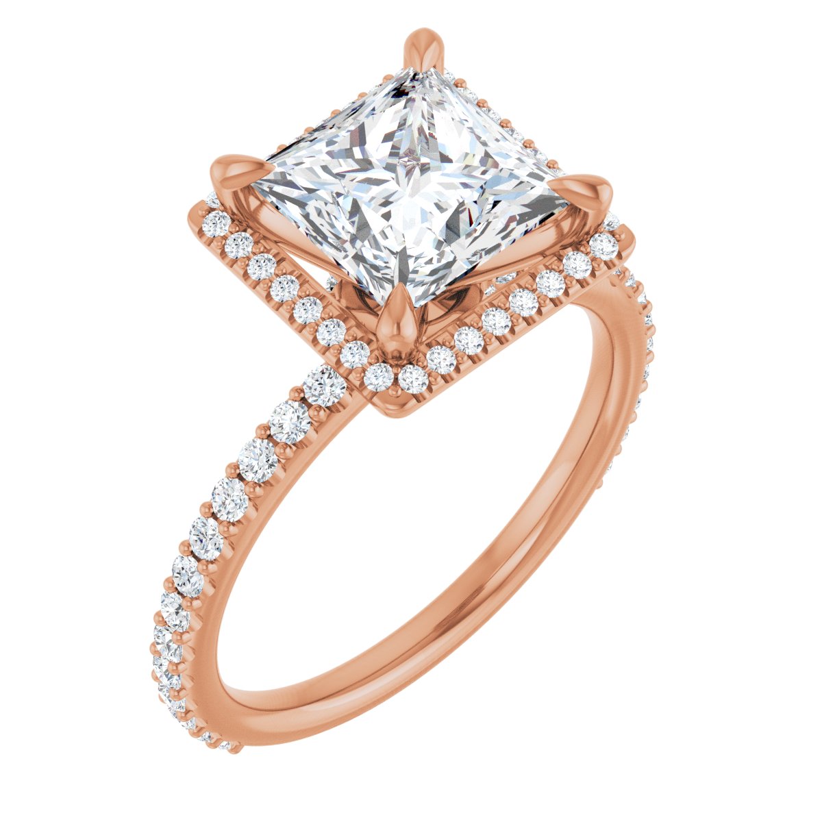 Halo-Style Engagement Ring 123310