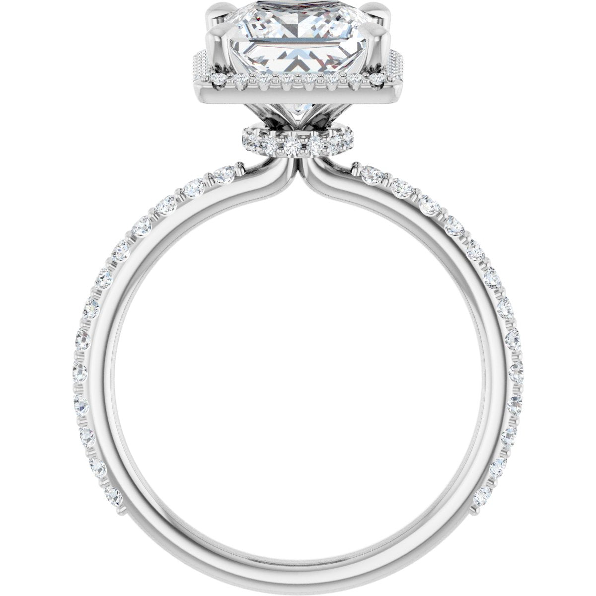 Halo-Style Engagement Ring 123310