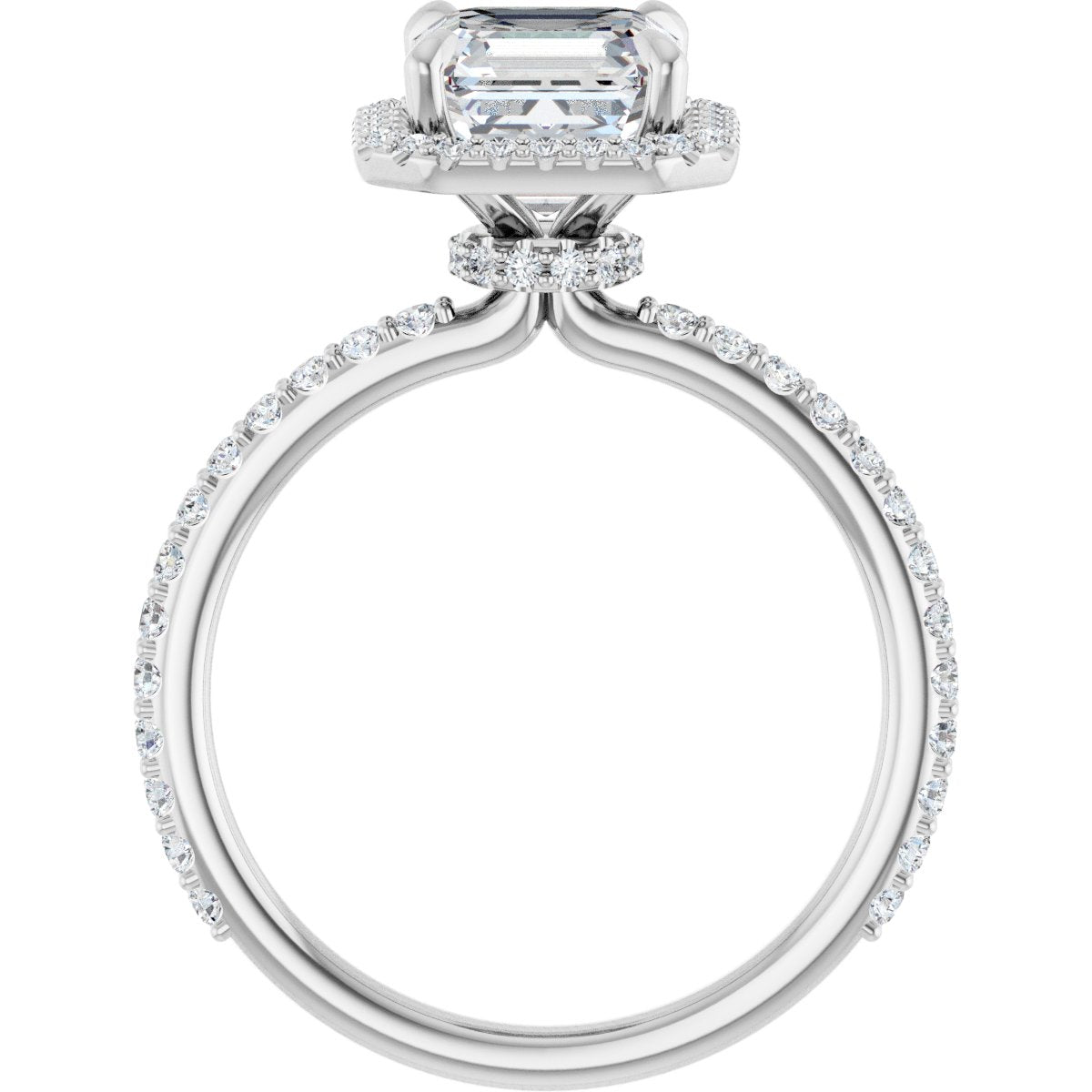 Halo-Style Engagement Ring 123310