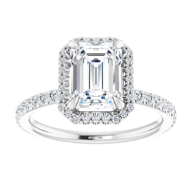 Halo-Style Engagement Ring 123310