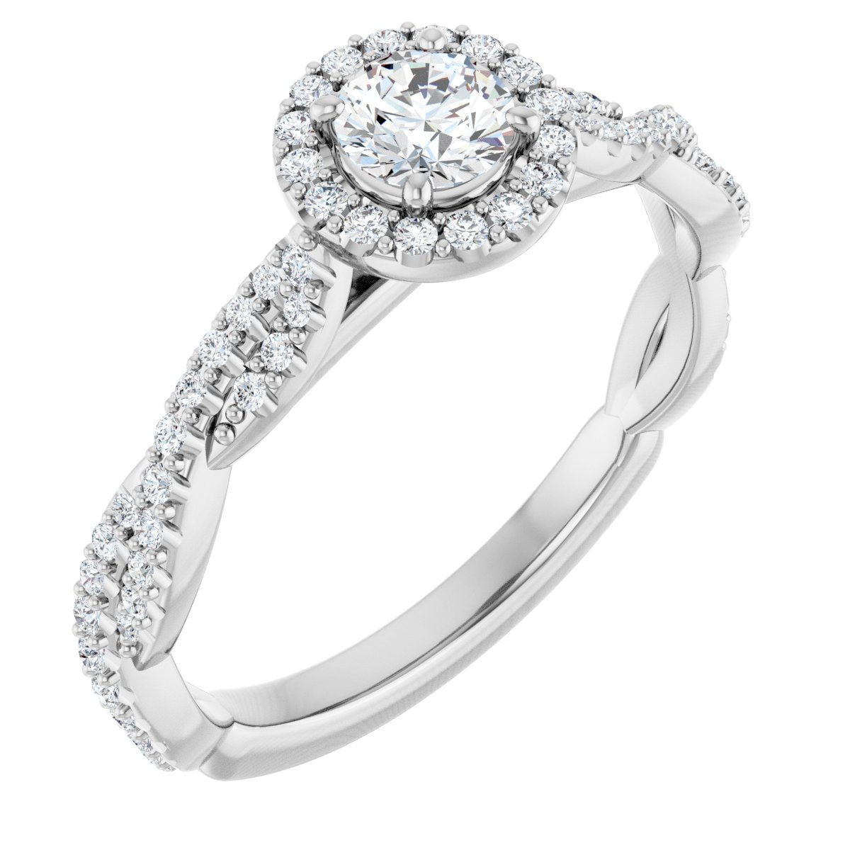 Halo-Style Engagement Ring 123267269