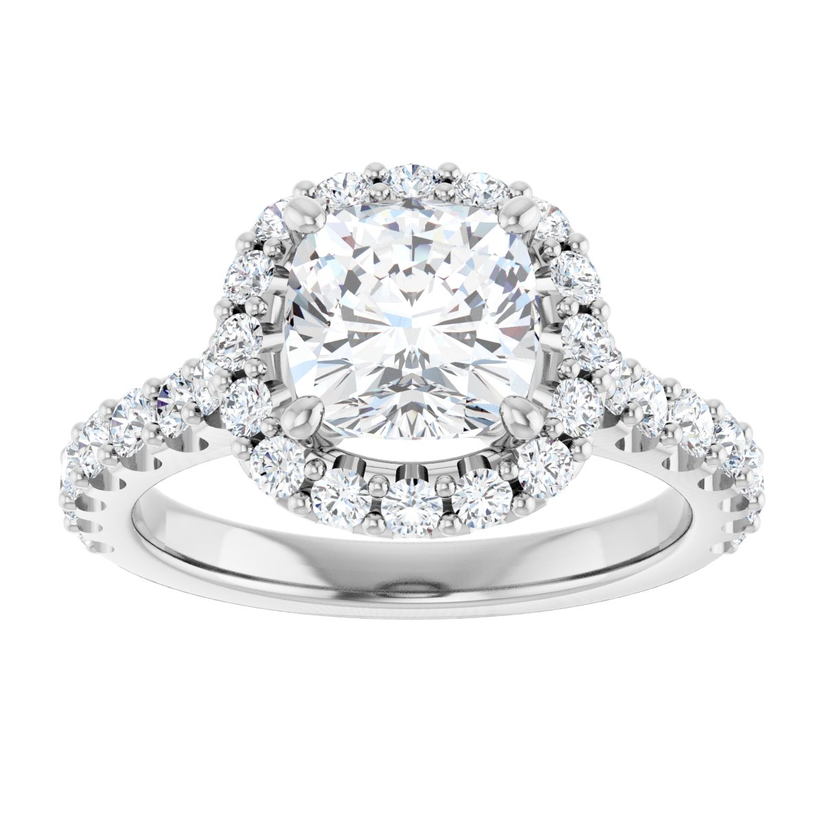 Eternal Halo-Style Engagement Ring 122804