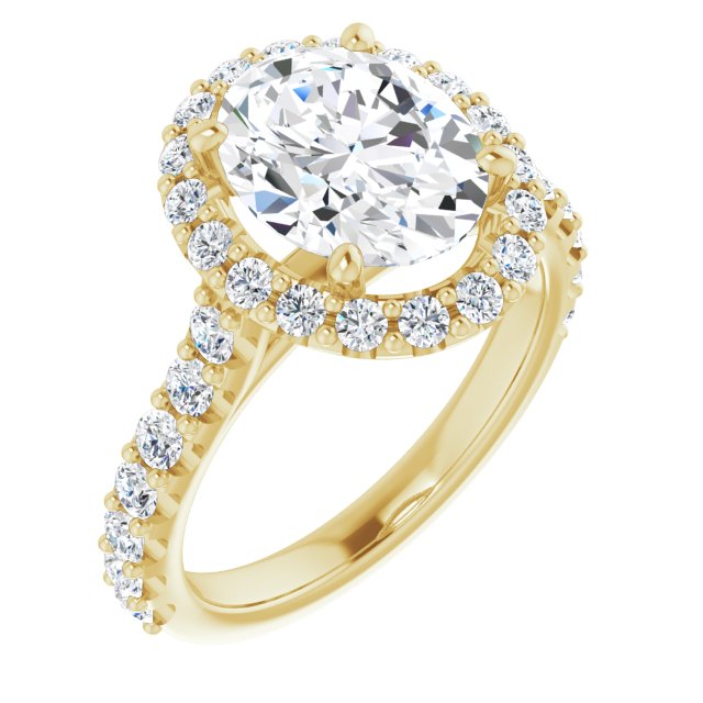 Eternal Halo-Style Engagement Ring 122804