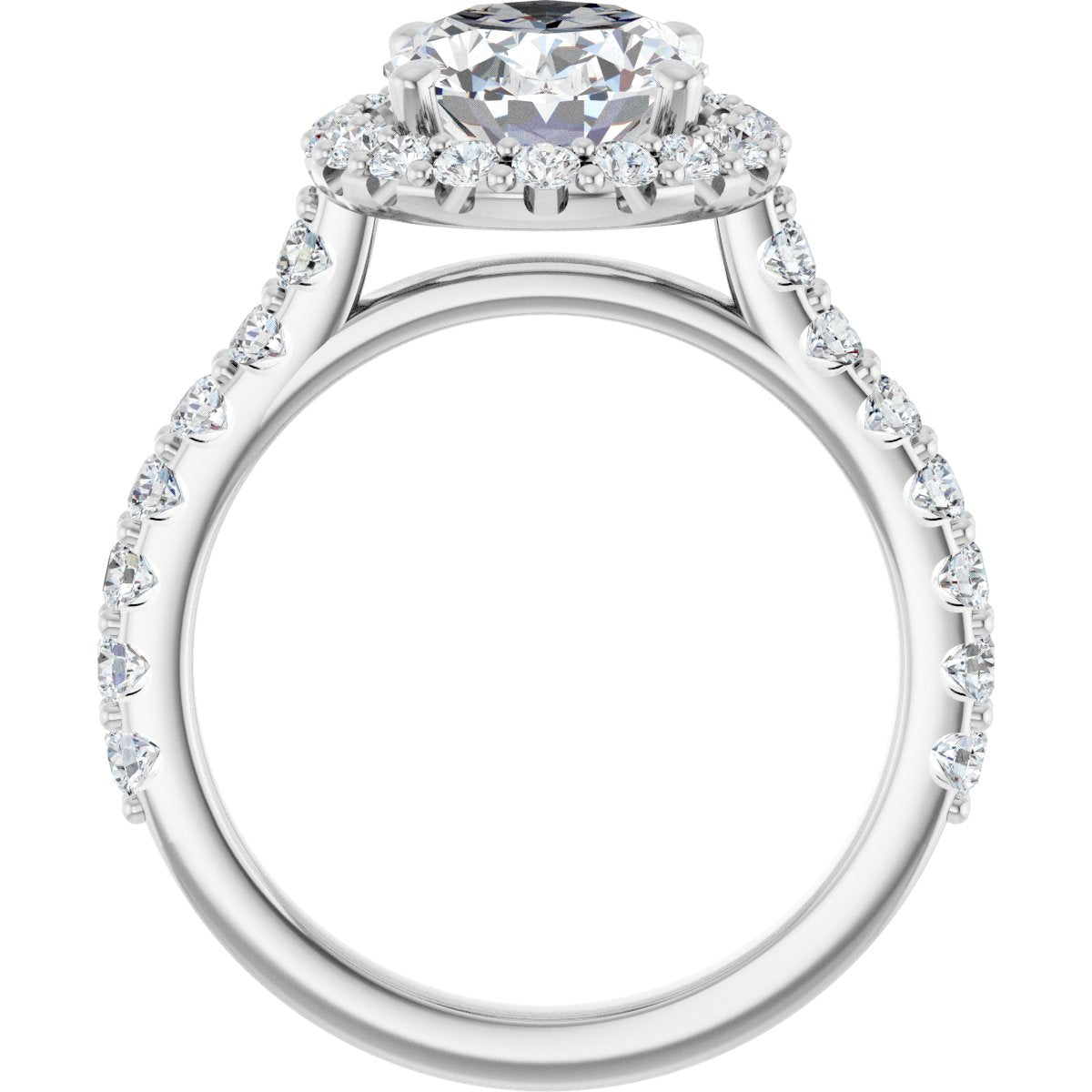 Eternal Halo-Style Engagement Ring 122804