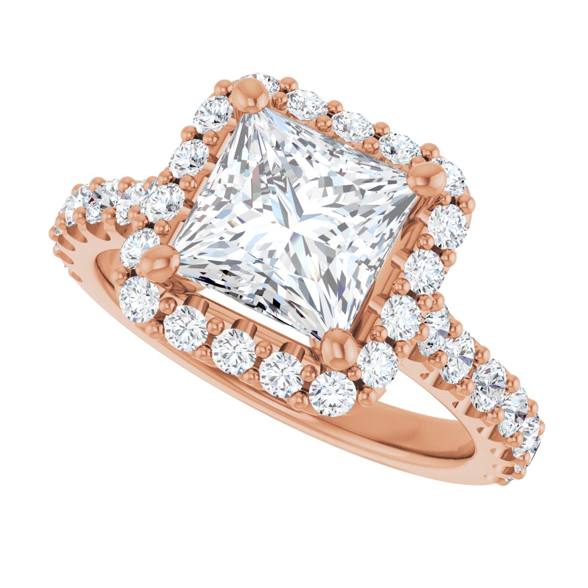 Eternal Halo-Style Engagement Ring 122804