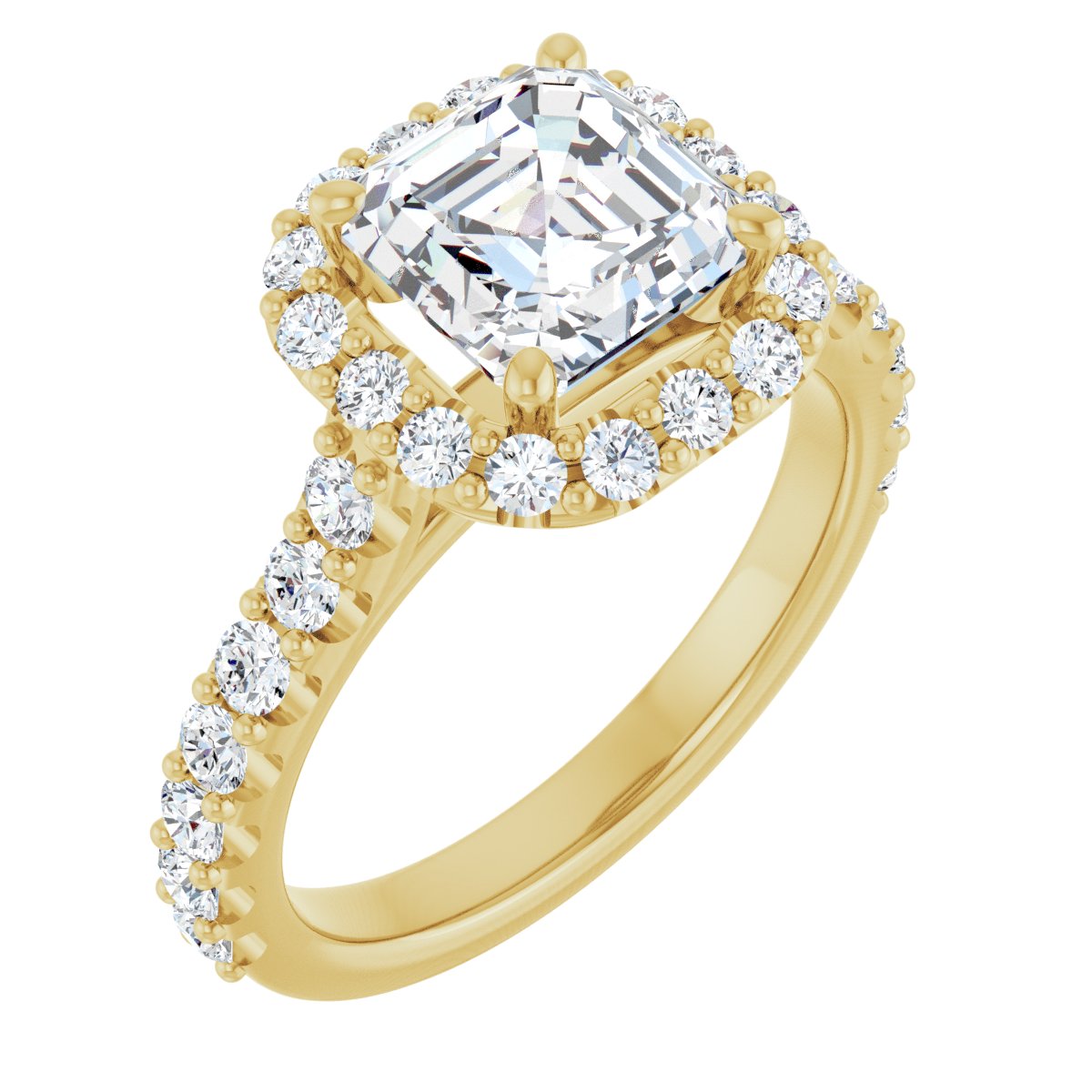 Eternal Halo-Style Engagement Ring 122804