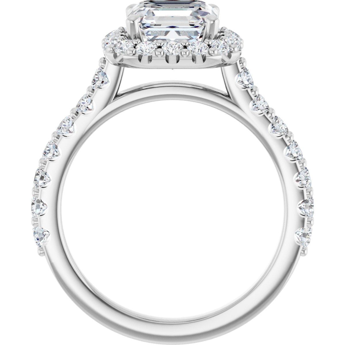 Eternal Halo-Style Engagement Ring 122804