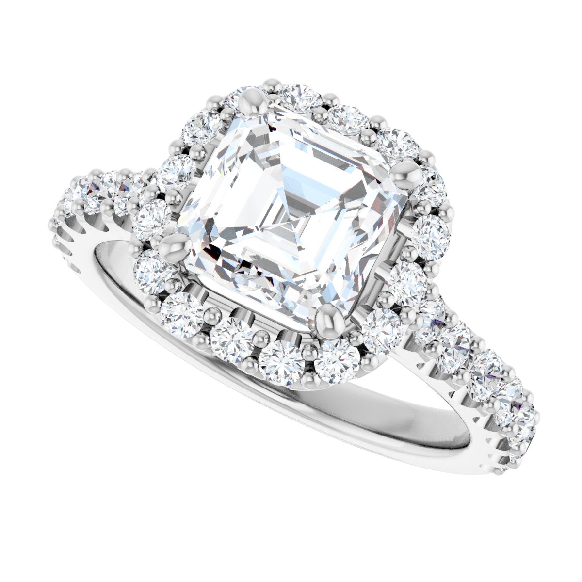 Eternal Halo-Style Engagement Ring 122804