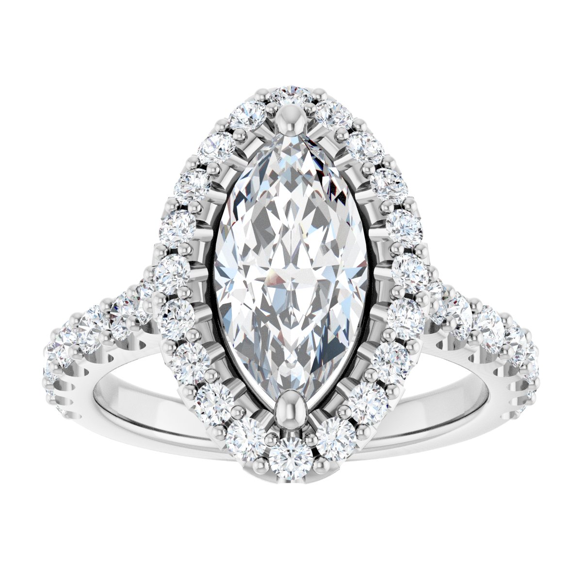 Eternal Halo-Style Engagement Ring 122804