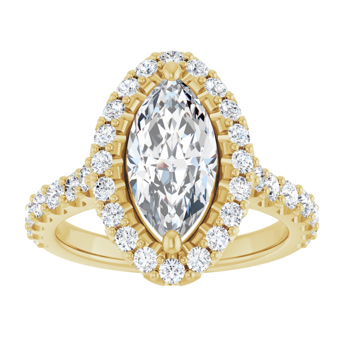 Eternal Halo-Style Engagement Ring 122804