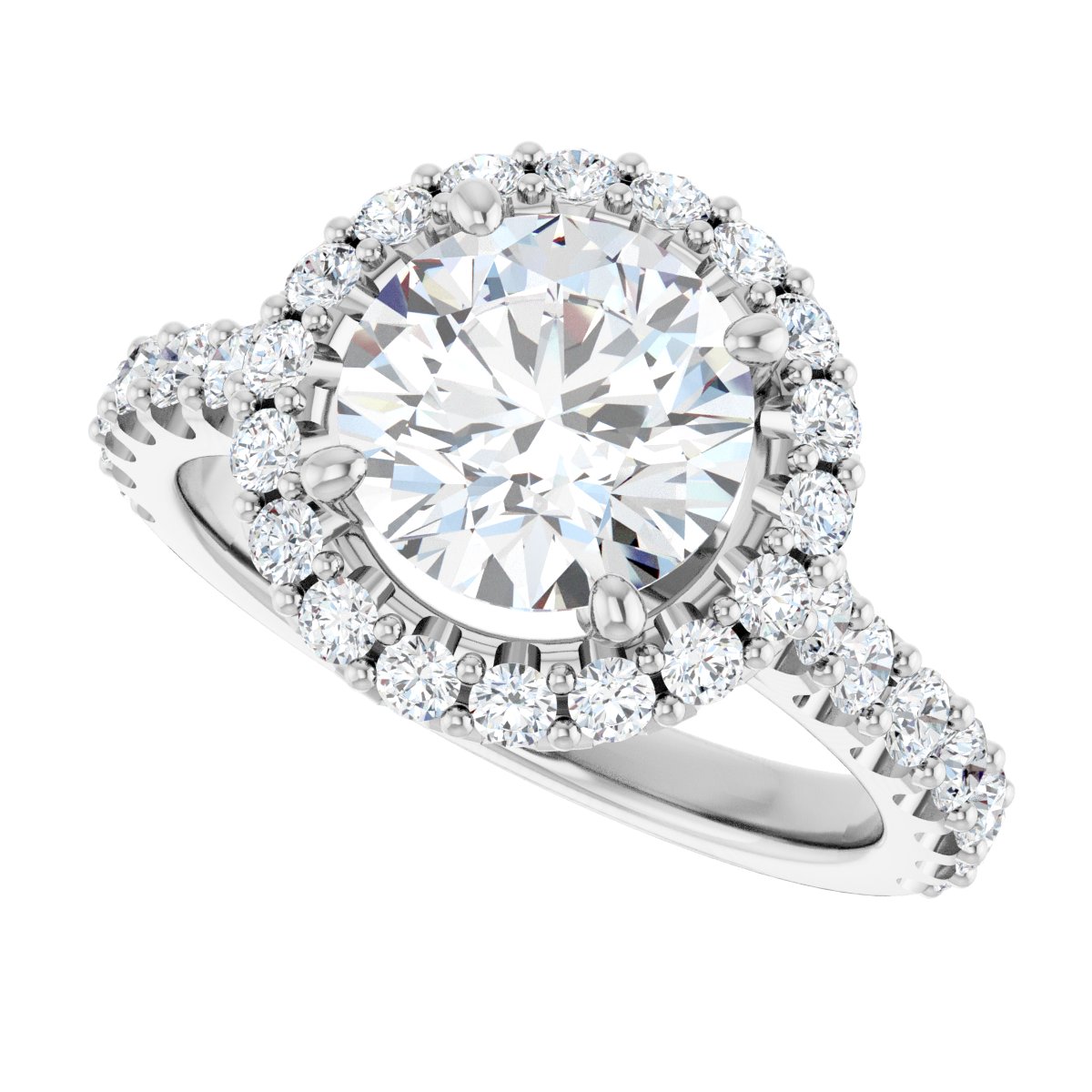 Eternal Halo-Style Engagement Ring 122804