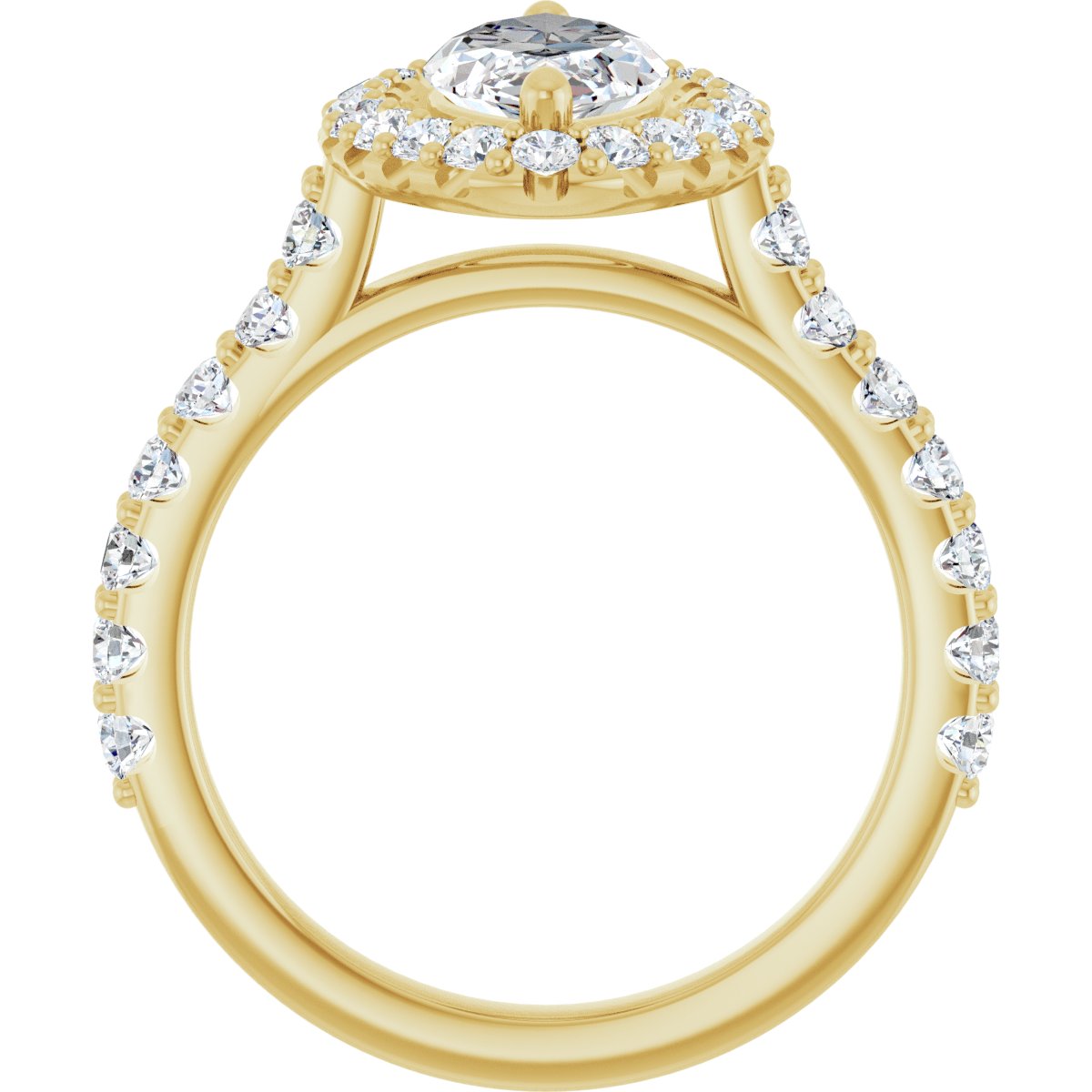 Eternal Halo-Style Engagement Ring 122804