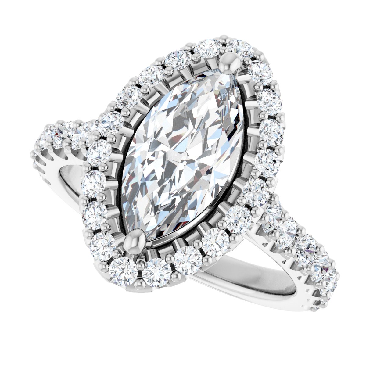 Eternal Halo-Style Engagement Ring 122804