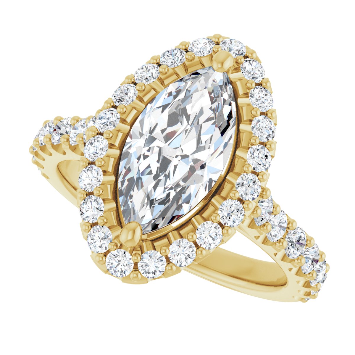 Eternal Halo-Style Engagement Ring 122804