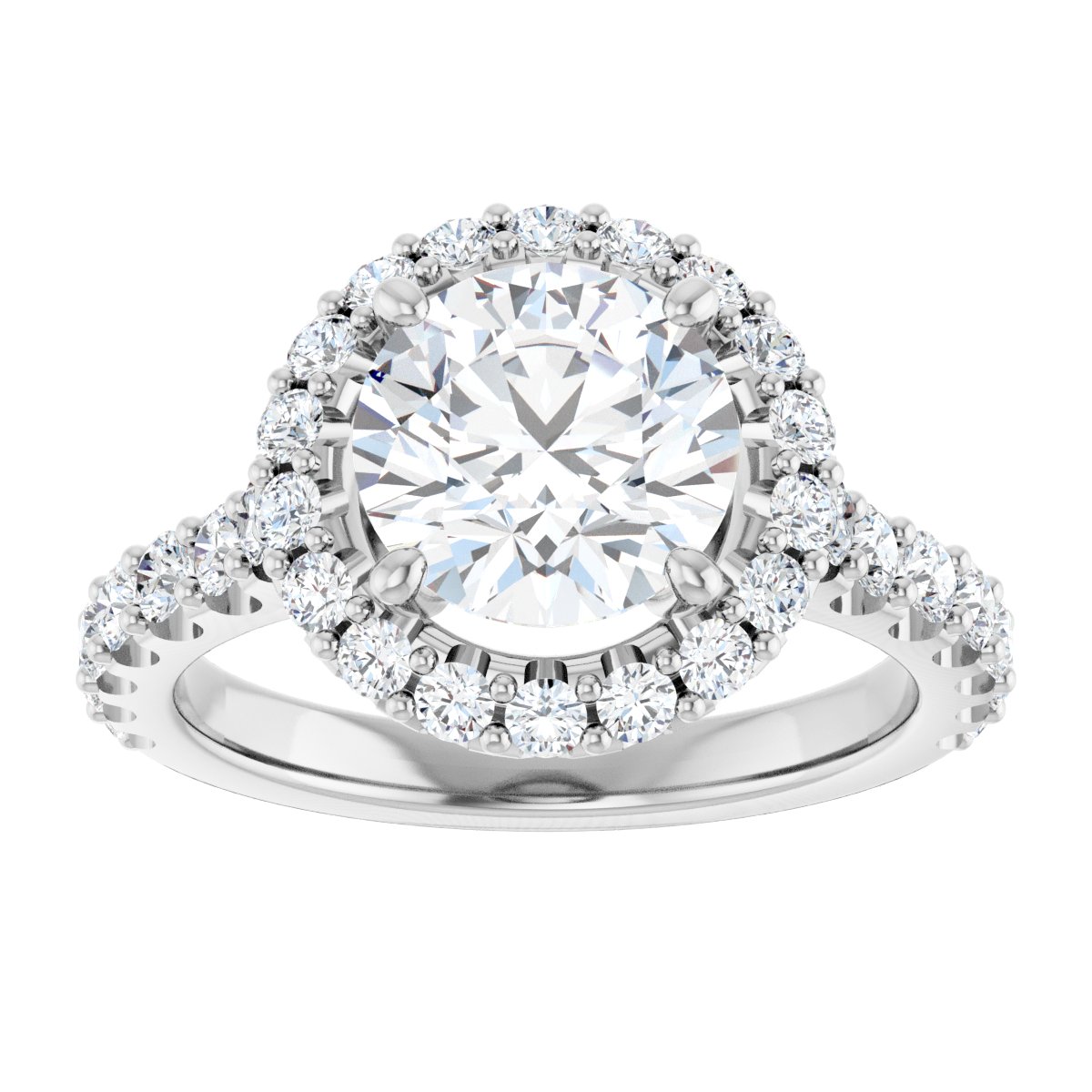 Eternal Halo-Style Engagement Ring 122804