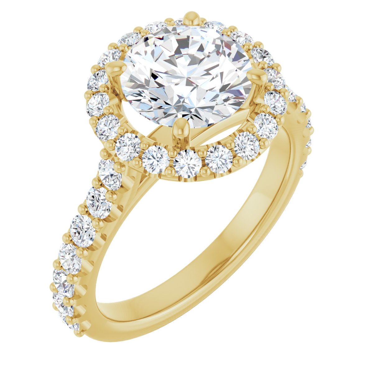 Eternal Halo-Style Engagement Ring 122804