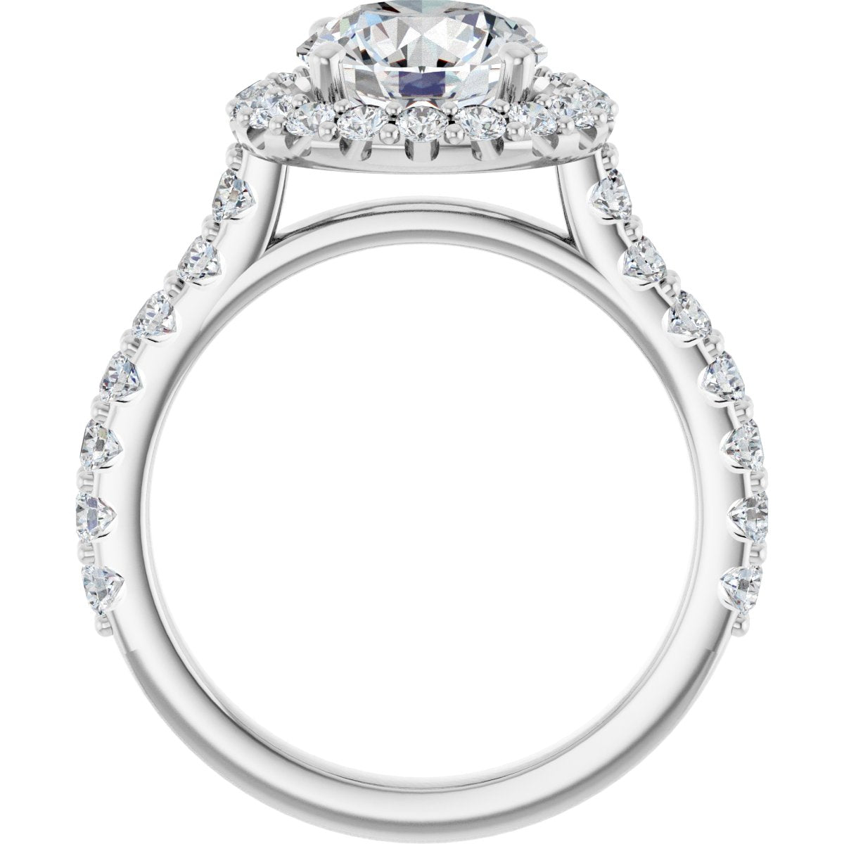 Eternal Halo-Style Engagement Ring 122804