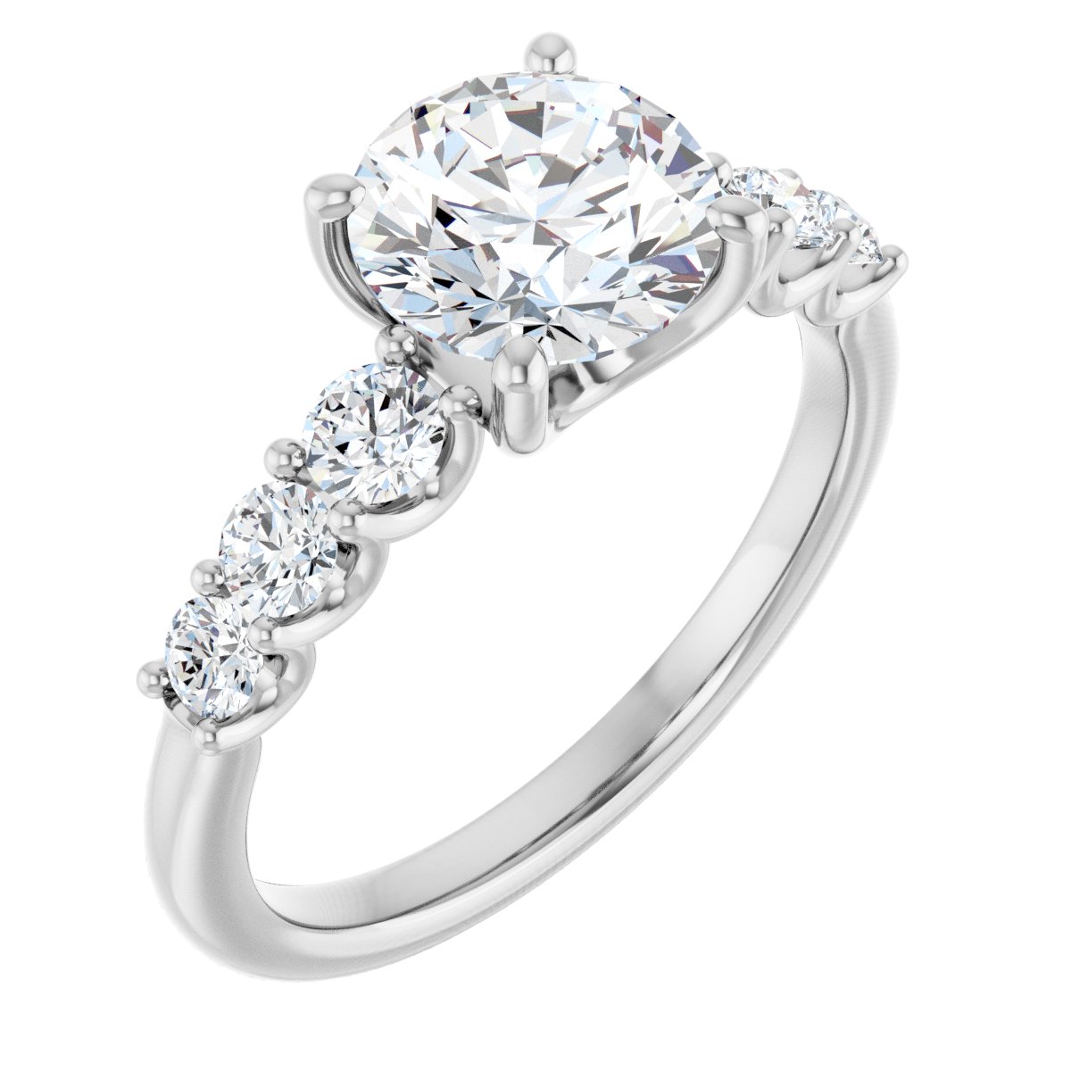 Accented Engagement Ring 123558