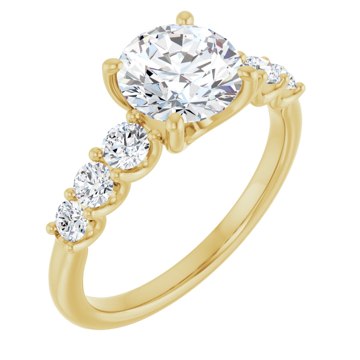 Accented Engagement Ring 123558