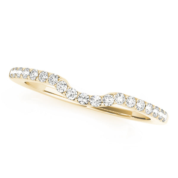 Contour Diamond Wedding Band