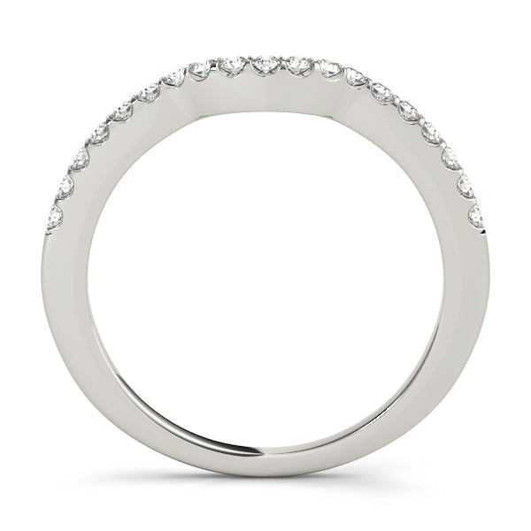 Contour Diamond Wedding Band