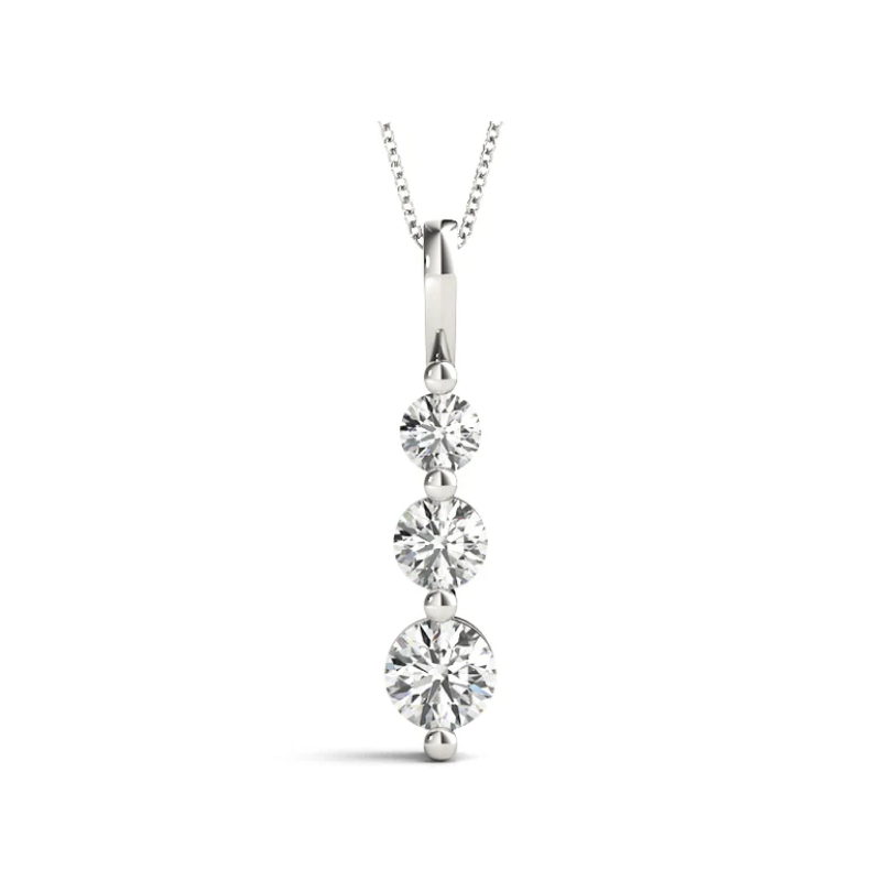 Trilogie Diamond Drop Pendant