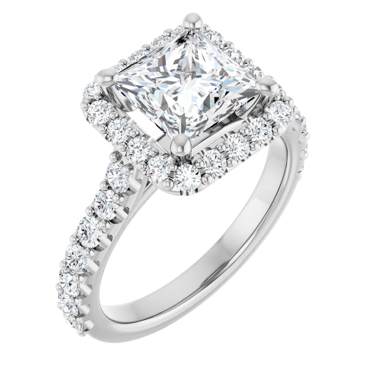 Eternal Halo-Style Engagement Ring 122804